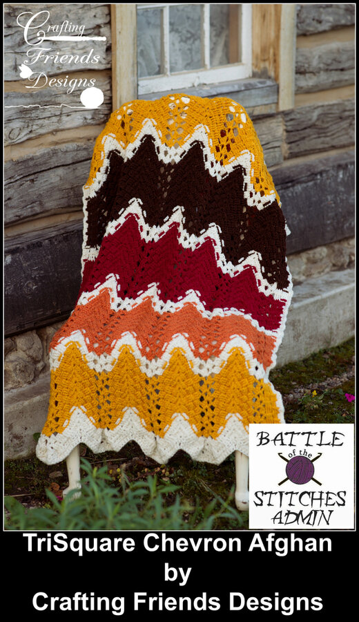 TriSquare Chevron Afghan
