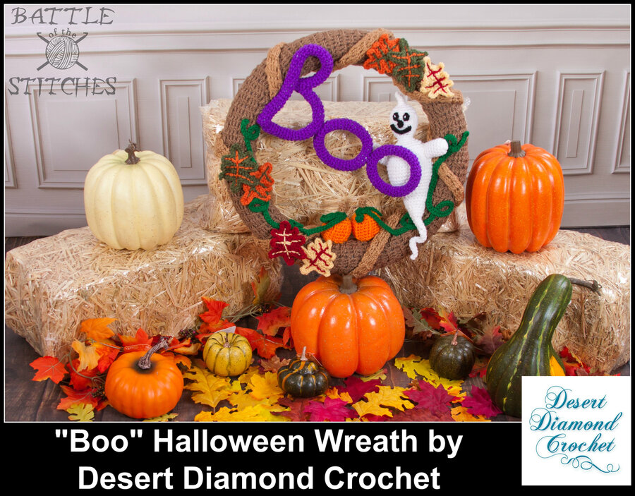 110 - BOO Halloween Wreath